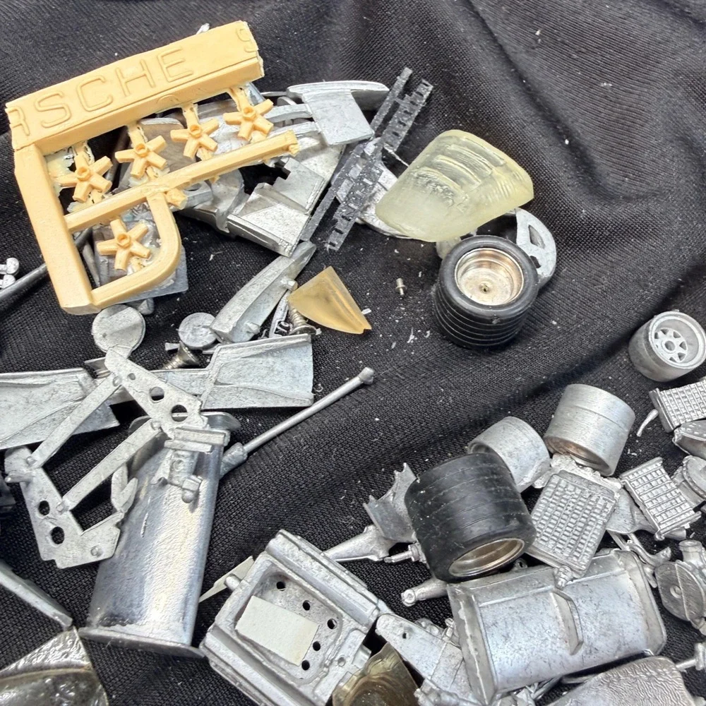 Vintage 1:43 Model Car Parts Lot White Metal Resin Ferrari FDS Porsche Builder